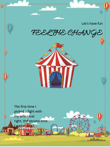 Circus tent poster proclaiming Fresh Changes | Poster