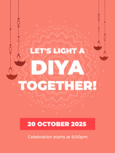 Festival banner template  unite with Diya | Poster