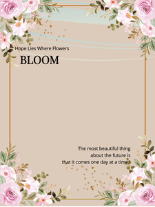 A Future Blooming with Hope | Poster