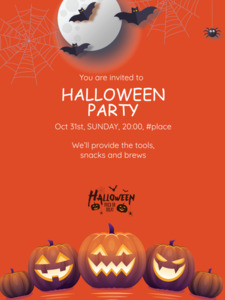 Spooky celebration cards | Poster