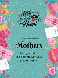 Gift of Love Mothers Day Card and Gift Boxes | Poster