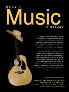 Mammoth Music Festivals gleaming poster | Poster