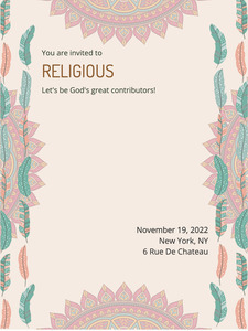 A vibrant faithcentric card flaunting multicolor designs | Poster