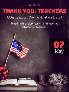 teacherdayusa poster maker advertisement  poster