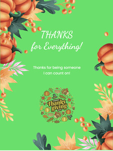 Card design for Thanksgiving | Poster