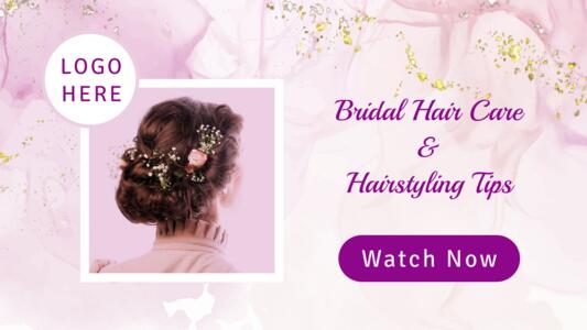 Discover bridal hair care  styling secrets for chic floral adorned styles | Youtube Thumbnail