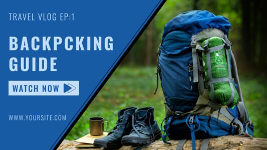 Join our Travel Vlog EP Your Ultimate Backpacking Adventure Awaits Tune in | Youtube Thumbnail